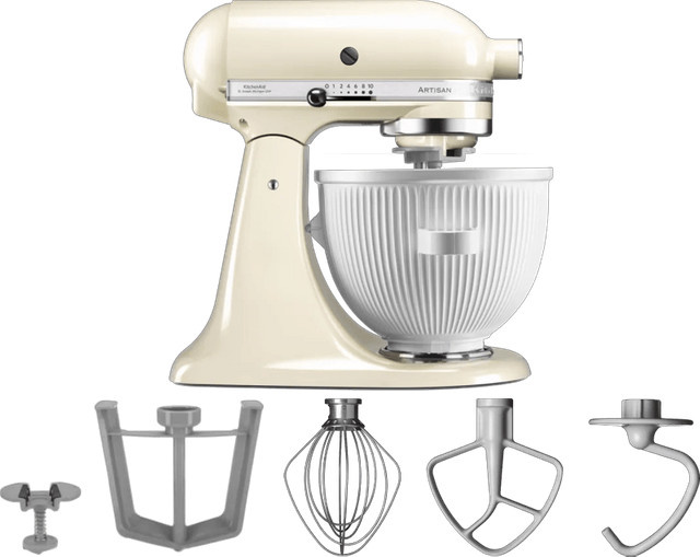 KitchenAid Artisan Küchenmaschine 5KSM125 in Beige inklusive Eiszubereiter aus Metall - Bild 1