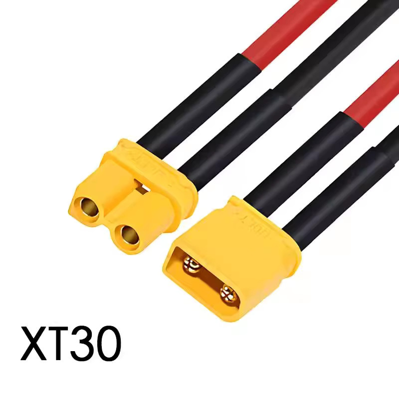 EVANOVM Männlicher und Weiblicher Steckverbinder XT30, 10cm, mit Silikonkabel 16AWG - Bild 2