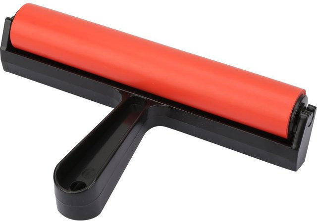KaiSai Gummiwalze für Tintenmalerei und Druckgrafik in Rot, Breite: 20 cm - Bild 1