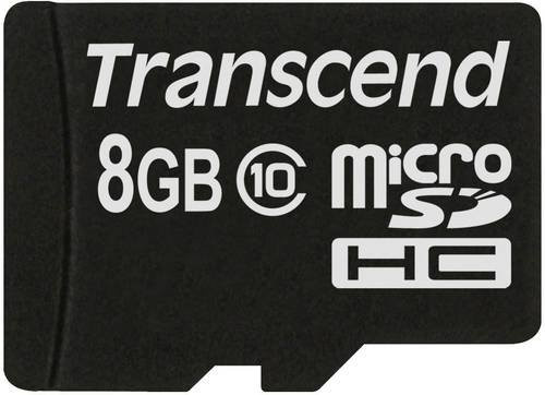 Transcend Premium microSDHC-Karte Industrial Class 10 mit 8 GB in Schwarz - Bild 1