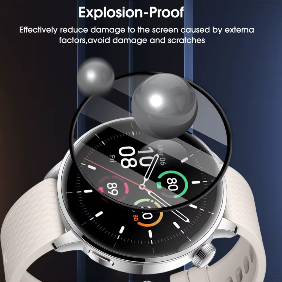 Displayschutzfolie für OnePlus Watch 3 43 mm, transparent, Unisex - Bild 5