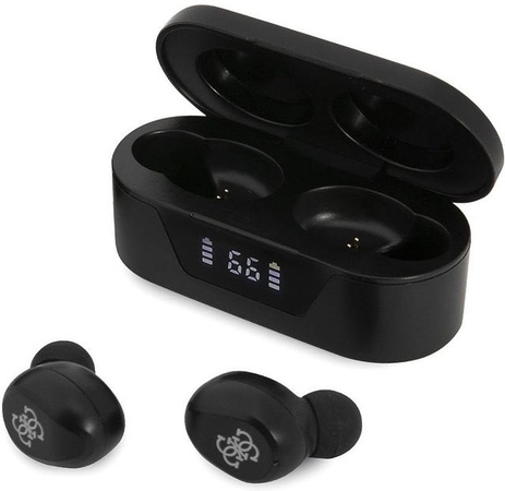 Guess Classic Logo True Wireless Bluetooth In-Ear Kopfhörer, Schwarz