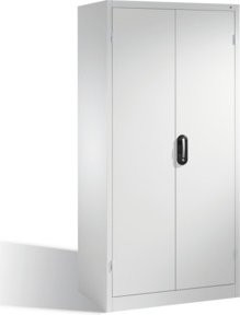 C+P Schwerlastschrank mit Drehtüren, 4 Böden und 3 Schubladen, Farbe Lichtgrau, H x B x T: 195 x 93 x 60 cm - Bild 1