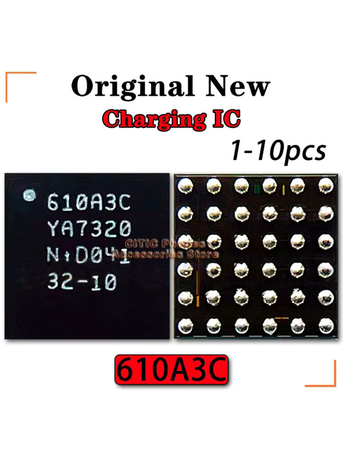 Original Apple 610A3C SN2610A0 USB Lade IC für iPad 8 2020 10,2 Zoll, iPad 10 2022 und iPad Pro 3. Generation 11 und 12,9 Zoll (A1980, A1876, A2013) - Bild 2