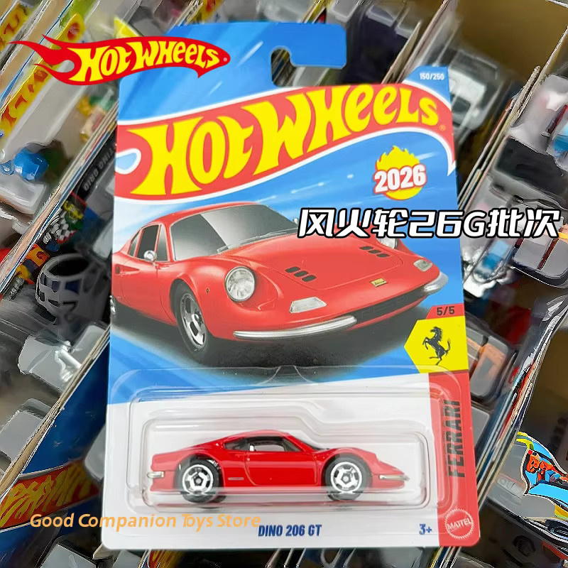 Hot Wheels Mainline Serie 2026 G Case Ferrari Dino 206 GT 20 Toyota GR Supra, Sammler-Automodell, 1:64, ab 3 Jahren - Bild 2