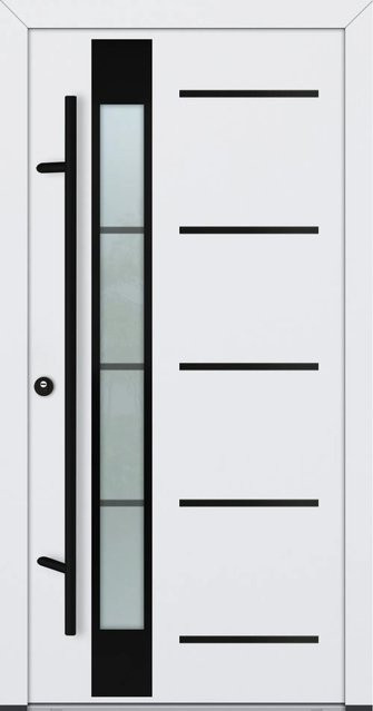 FM Türen Innenbeschläge Set Modell 65 Weiß Links aus Stahl Modern B: 100 cm, H: 200 cm - Bild 1