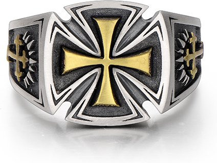 LENNIK Ring Croix de Guerre, Silber, Unisex, verstellbar - Bild 1