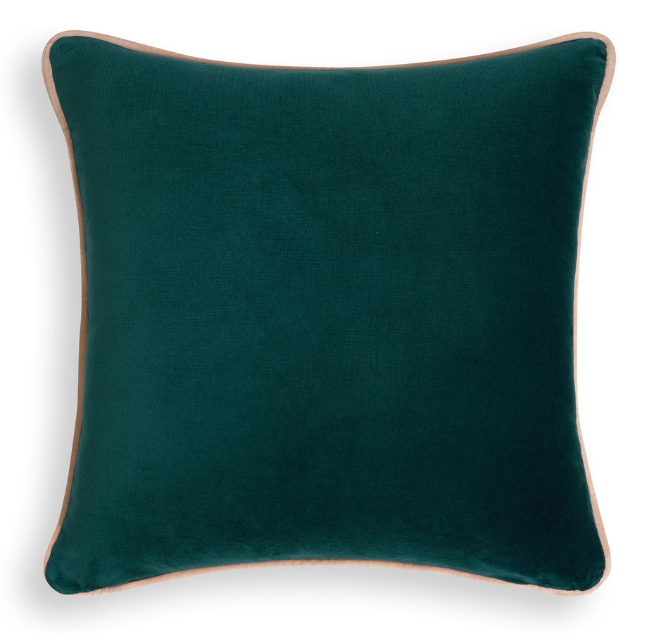 Bassetti Kissenhülle Velour UNI in Verde Pino, quadratisch, grün - Bild 1