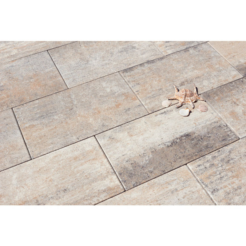 Diephaus Terrassenplatte Daras Muschelkalk in Mehrfarbig, B/T/H: 60 x 40 x 4 cm - Bild 2