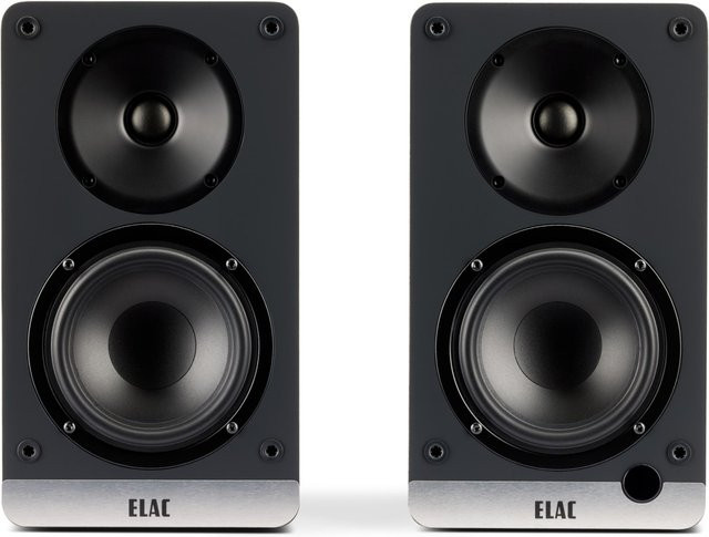 ELAC Debut Connex DCB41 Adsum Aktivlautsprecher Paar Schwarz mit Bluetooth, HDMI, USB-C und Optisch - Bild 1