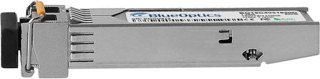 BlueOptics SFP Bidi Transceiver Singlemode Gigabit Highspeed für Alcatel-Lucent iSFP-GIG-BX-D kompatibel, Farbe: Silber - Bild 1