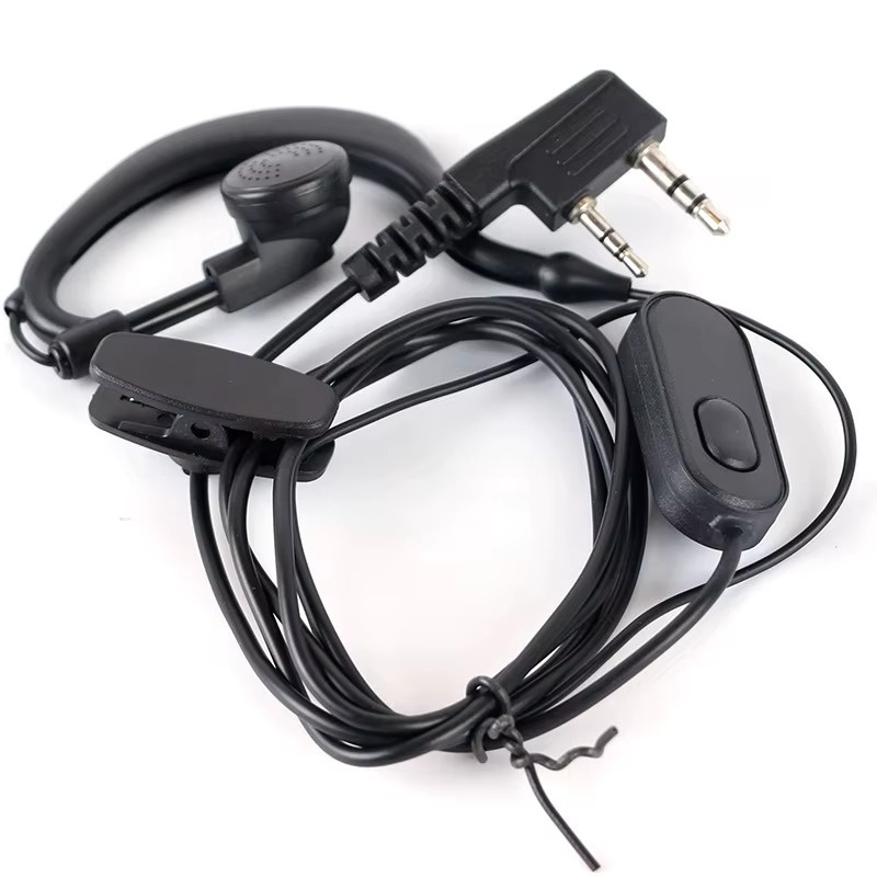 Baofeng Headset für Walkie-Talkie mit Mikrofon und 2-Pin K-Typ in Schwarz für UV-5R und DM-32 Zweiwege-Funkgeräte - Bild 4