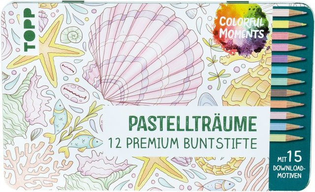 Topp Colorful Moments Designdose mit Buntstiften Pastellträume in Multicolor - Bild 1