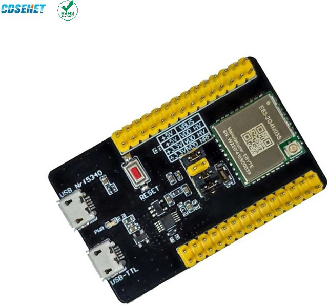 CDSENT E83-2G4M03S-TB Testboard für 2,4GHz NRF5340 Drahtloses RF-Modul mit BLE5.2 PCB-Antenne und USB-C Anschluss in Schwarz - Bild 1