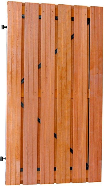 Einstellbares Gartentor aus Bangkirai Hartholz inklusive Torrahmen, Breite: 100 cm, Höhe: 180 cm - Bild 1