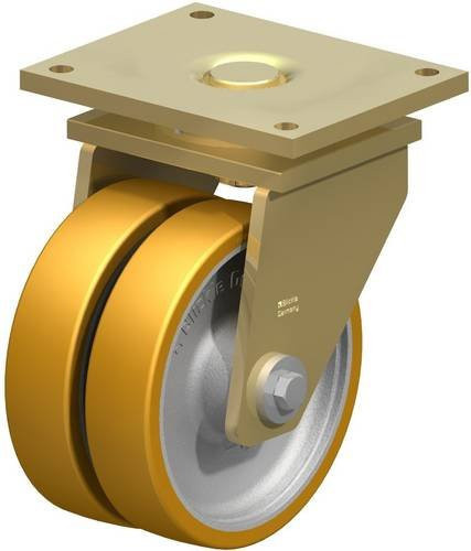 Blickle LSD-GTH 250K Doppel-Lenkrolle Rad-Durchmesser: 25 cm, Tragfähigkeit: 2700 kg, Farbe: Silber - Bild 1