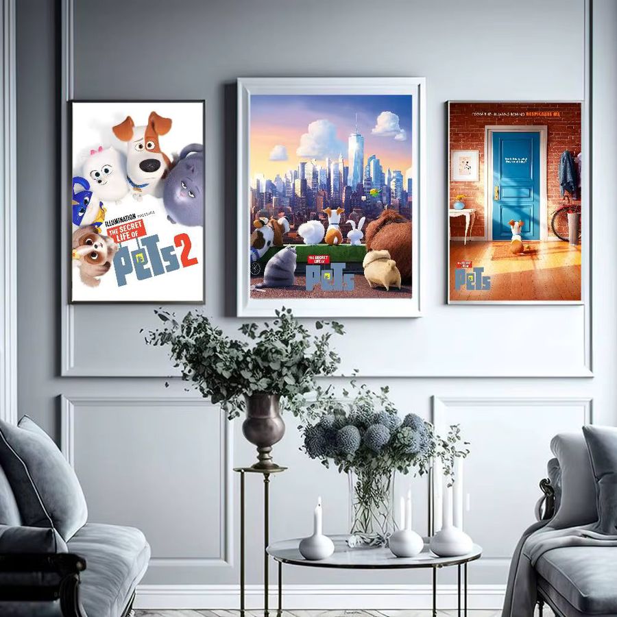 Wasserfester Wandaufkleber T-The Secret Life Of Pets Filmplakat in Multicolor - Bild 2