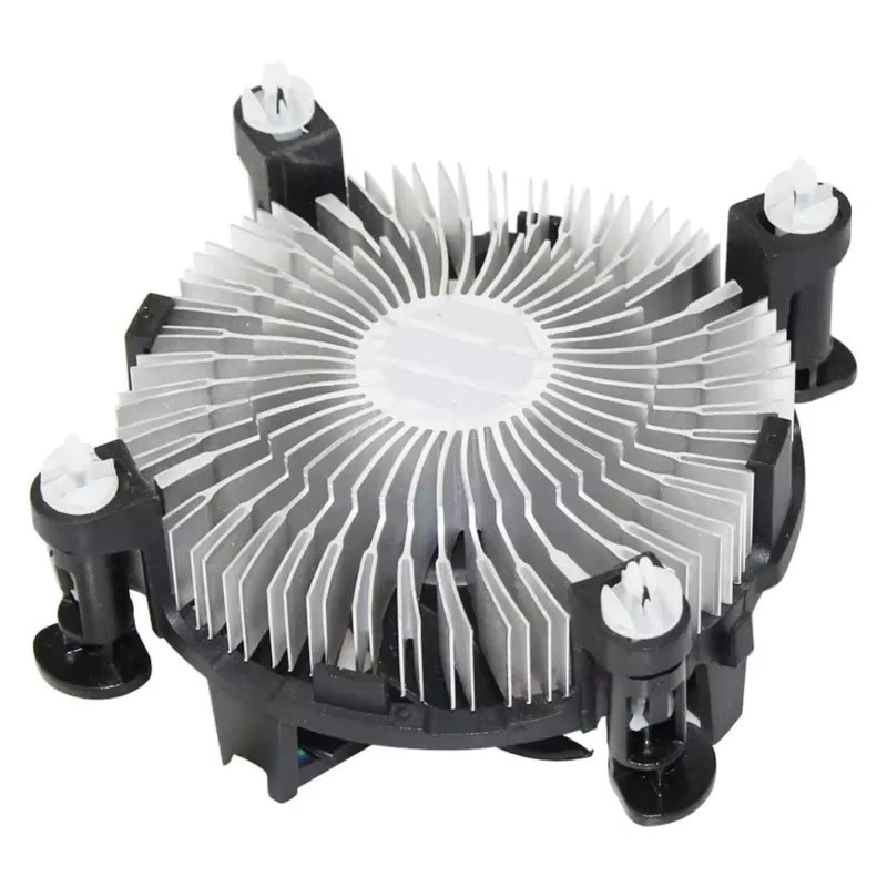 Wsellda CPU-Kühler mit Aluminium-Kühlkörper und ultra-leisem 3,5-Zoll-Lüfter in Schwarz, geeignet für Desktop I3/i5/i7 Sockel 1150/1155/1156 - Bild 3