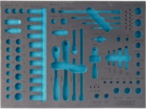 Hazet 2K-Weichschaum-Einlage 163-139L in Blau, Breite: 51,9 cm, Tiefe: 39,2 cm - Bild 1