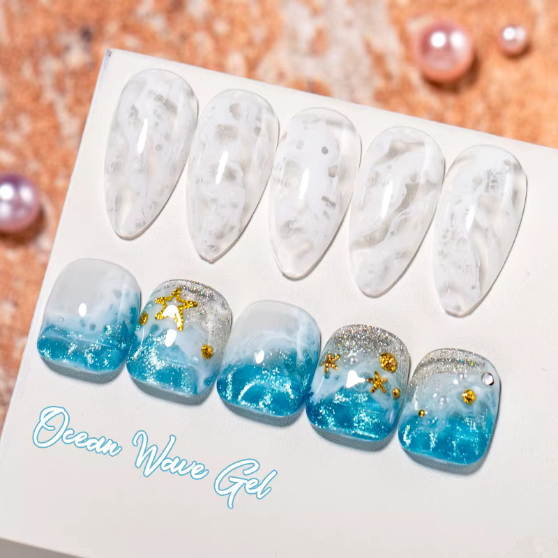 Mtssii Dream Wave Magnetischer Gel Nagellack, Lila Blau, 7 ml - Bild 2