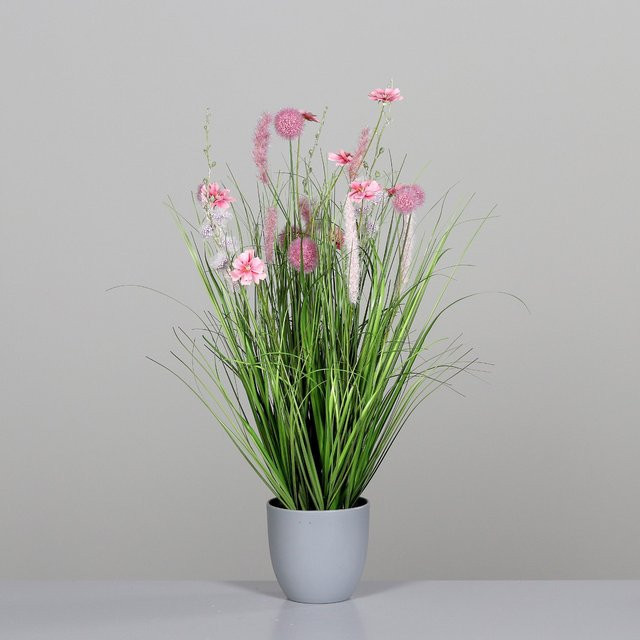Kunstblume Wiesenblumen in Pink und Multicolour für die Tischdekoration - Bild 1