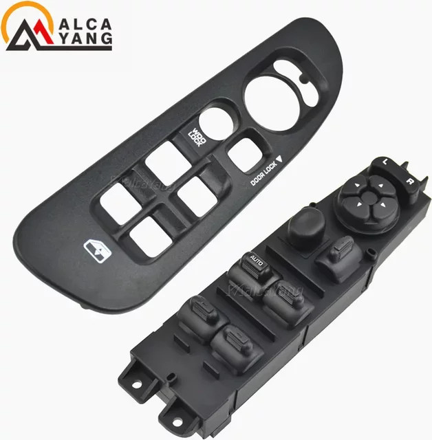 Malcayang Power Fenster Master Control Schalter für Jeep Cherokee XJ Serie 4 Tür 1997-2001, Schwarz, 56009449AC 56009451AC 56009450AC - Bild 1