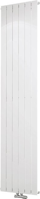 Schulte Design-Heizkörper Aachen Wandmontage Alpinweiß mit Mittelanschluss 1.127 W, H: 200,0 cm, B: 46,4 cm, T: 7,5 cm - Bild 1