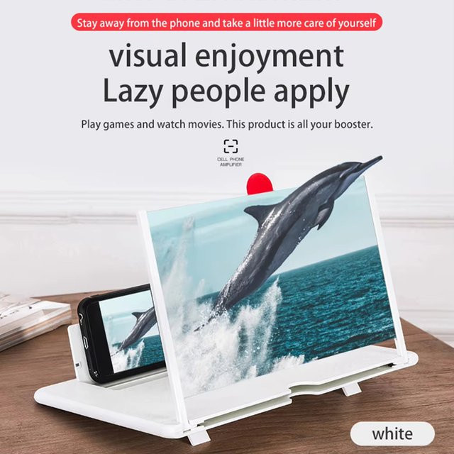 DIXSG Handy-Vergrößerungsglas, 12-Zoll, Rot - Bild 1