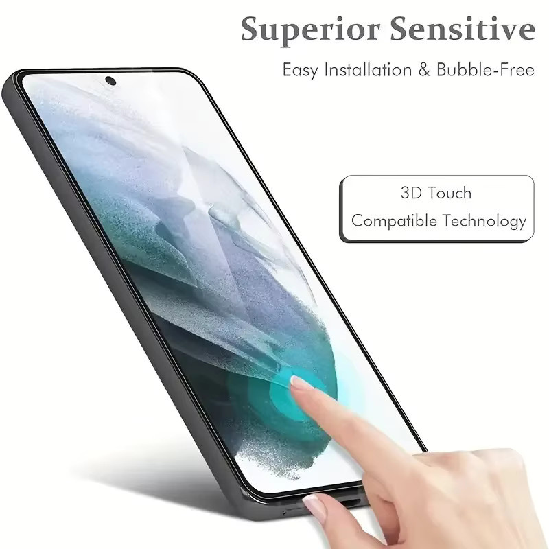 3er-Pack HD-Displayschutzfolie aus gehärtetem Glas für Samsung Galaxy S25 S24 Ultra S24 S25 Plus S23 S22 S21 Plus FE, transparent - Bild 4