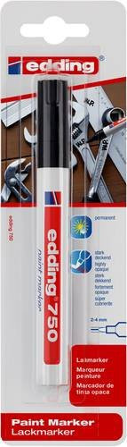 Edding Paint Marker 750 Permanent Lackmarker Schwarz mit Bullet-Spitze - Bild 1