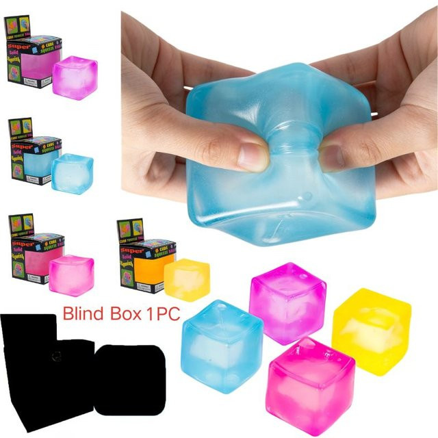 Schylling Würfel & Eiswürfel Squishy Fidget Toys Blind Box, multicolour - Bild 1