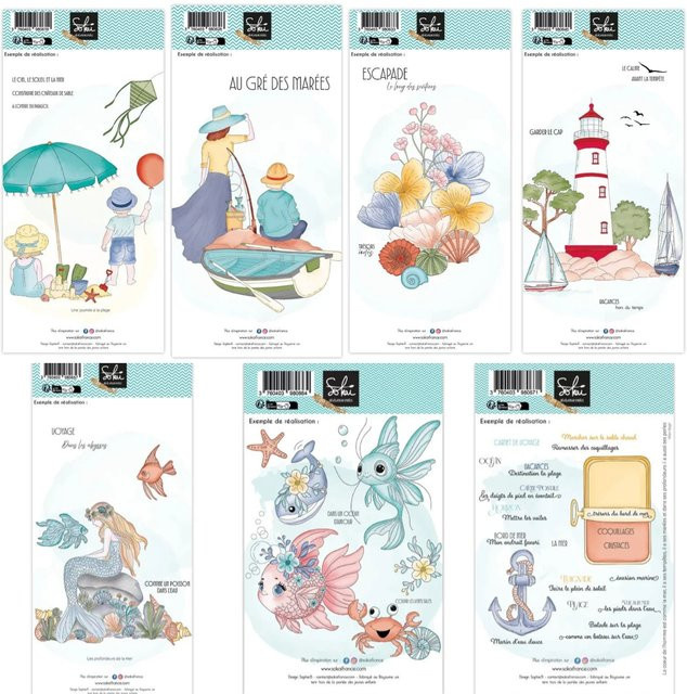Go Fishing and Boat Stempel Set für DIY Scrapbooking und Basteln in Multicolour - Bild 1