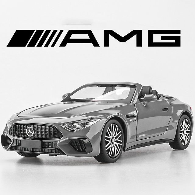 WELLY Benz SL63 AMG Supercar, Modell Auto, 1:24, Metall, mit Licht und Sound - Bild 1