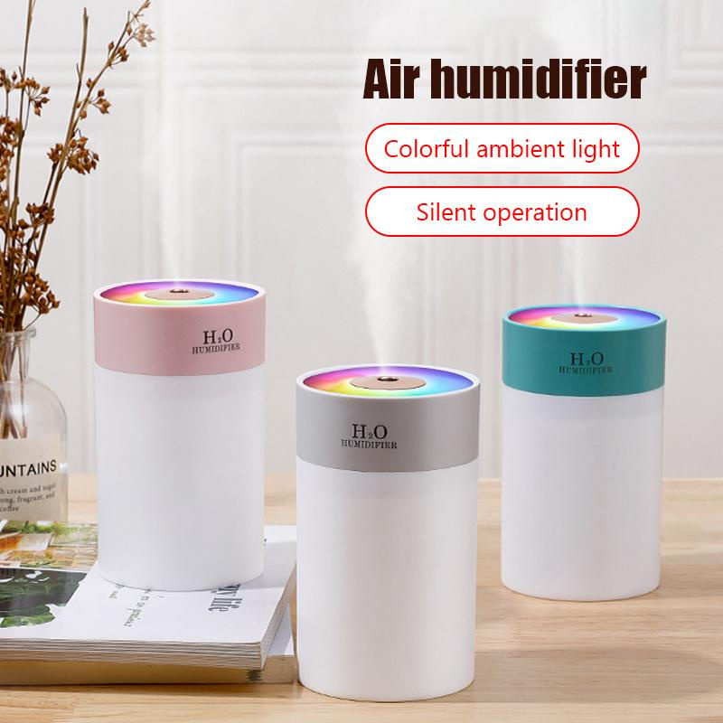 Binchi Keji Travel Luftbefeuchter mit Farb-Nachtlicht und USB-Anschluss, 260 ml, Weiß - Bild 3
