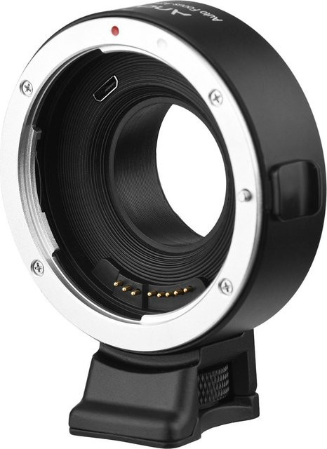 Andoer EFFX II Objektivhalterungs-Adapterring für EF/EFS-Serie auf Xmount mit Autofokus, AntiShake und Stativhalterung, Schwarz - Bild 1