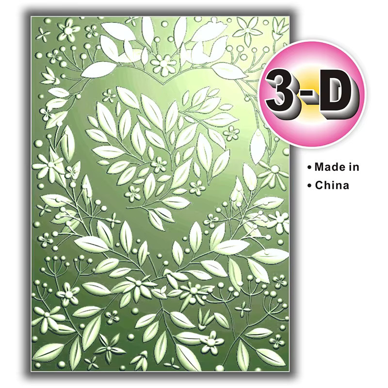 Elegantes 3D Bastelpapier mit herzförmigem Blumen-Design für dein DIY-Sammelalbum, 1-teiliges Set - Bild 2
