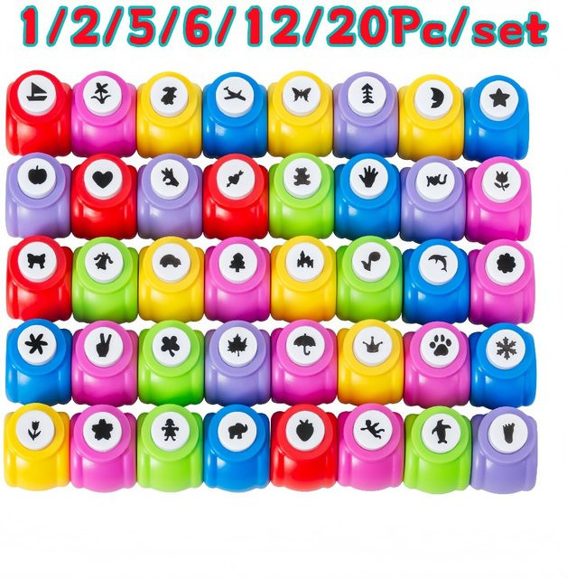 DIY Mini Locher Set für Papierhandwerk in Multicolour mit 1 bis 20 Stück - Bild 1