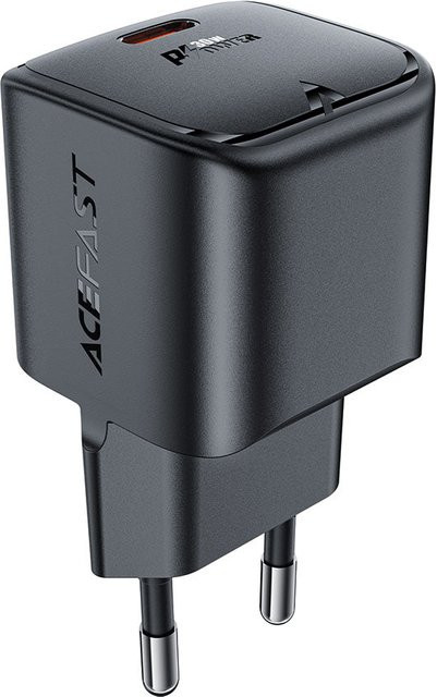 Acefast A77 Netzladegerät mit 30W und 3A, 1 x USB-C, Schwarz - Bild 1