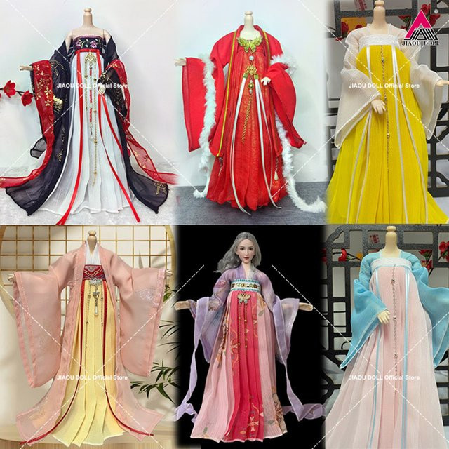 JIAOU DOLL Hanfu Kleid, chinesischer Stil, Kleidung für 30 cm Puppe, Zubehör - Bild 1