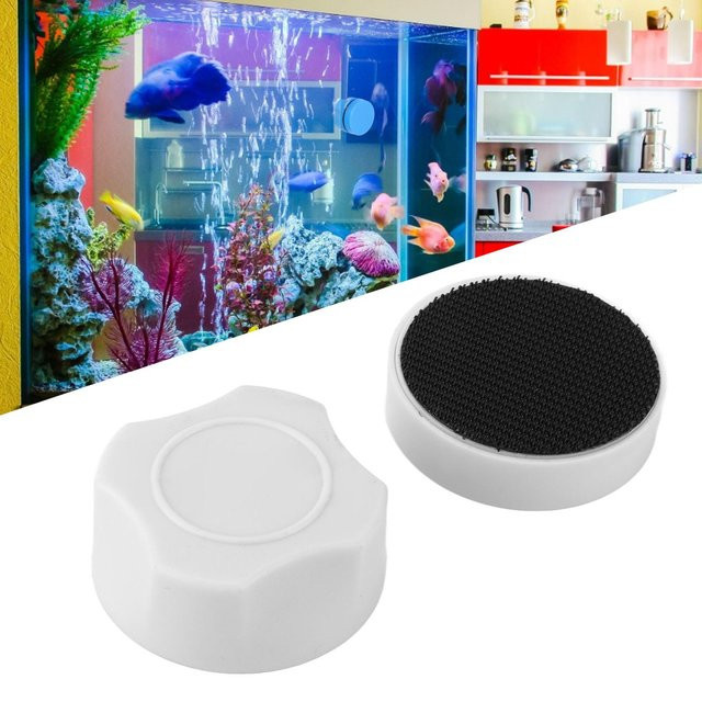 Canaryy Magnetbürste Weiß: Kratzfester beidseitiger Aquarium Glasreiniger zur Moosentfernung - Bild 1