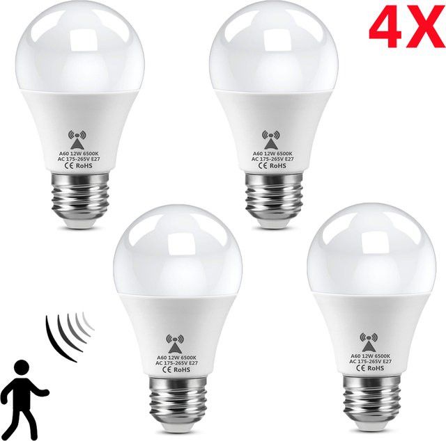 E27 LED Nachtlampe mit Wandradar-Sensor für Tür, Treppe und Terrasse, 2/4 Stück Set - Bild 1