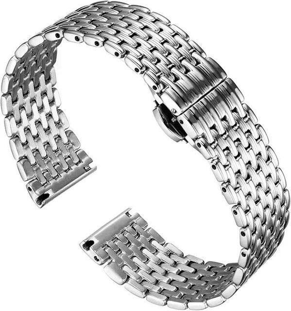 PulsePeak Uhrenarmband Edelstahl, Silber, Unisex - Bild 1