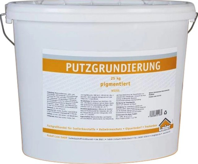 Laier Putzgrundierung Weiß 25 kg wasserbasiert mit Haftvermittler - Bild 1