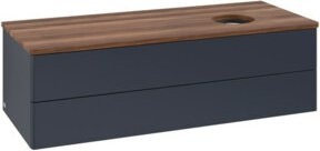 V&B Waschtischunterschrank Antao mit Beleuchtung, Farbe Blau, B/T/H: 120 x 50 x 36 cm - Bild 1