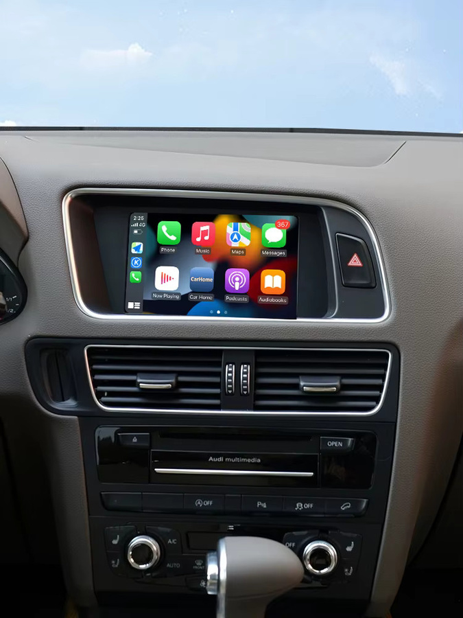 Bonroad Wireless Carplay und Android Auto Interface Nachrüst-Kit für Audi A4 B8, A5 und Q5 (2009-2015) mit MMI 3G Decoder Box Modul und Airplay in Schwarz - Bild 6