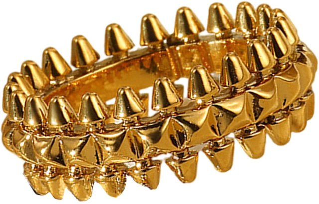 Cyprinoid Ring, Edelstahl, Gold, Damen, verstellbar - Bild 1