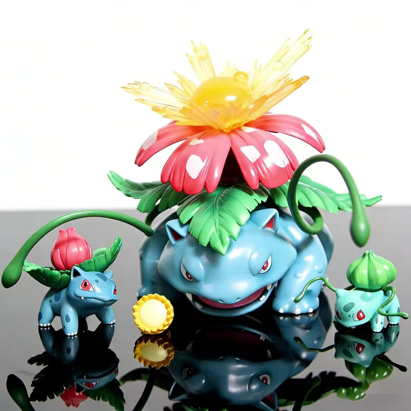 Bandai Pokémon Bulbasaur Ivysaur Venusaur Evolution Set, Actionfiguren - Bild 2