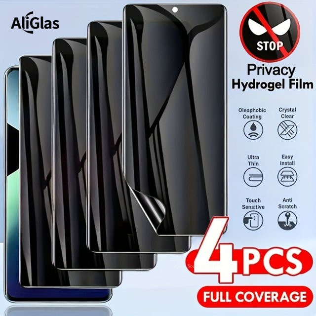 4er-Pack Privatsphäre Hydrogelfolie für Xiaomi 17 15 14 13 Pro Pro Max Ultra 15S Pro 13 Lite, transparent - Bild 1