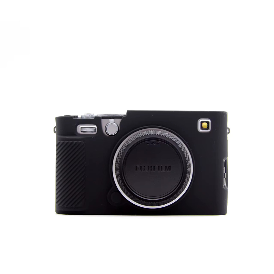 Weiche Silikon-Kamerahülle für Fujifilm XE5 und XM5 in Schwarz oder Gelb mit Anti-Fall-Schutz - Bild 1