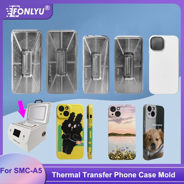 Fonlyu 3D-Sublimations-Vakuum-Thermotransfer-Formwerkzeug für iPhone 11 bis iPhone 17 Pro Max zur DIY-Telefonhüllen-Gestaltung - Bild 1
